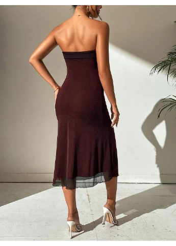 Коричнева сукня SHEIN