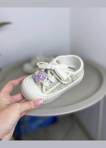 Белые детские кроссовки белые 1081 No Brand