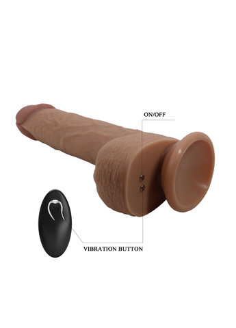 Реалистичный вибратор Tommy с дистанционным управлением на присоске Pretty Love (361670078)