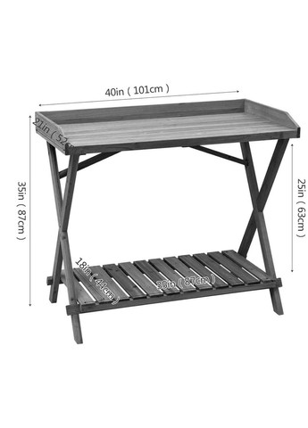 Робочий стіл садівника з дерева Енкарна капучино (РСД-000409) No Brand (328960191)