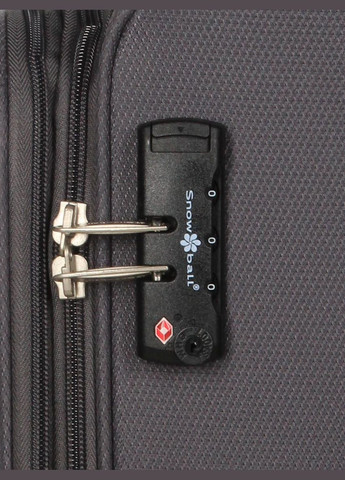 Чемодан большой L тканевый 22204 80×46×28см 99+18см Серый Snowball (297642802)