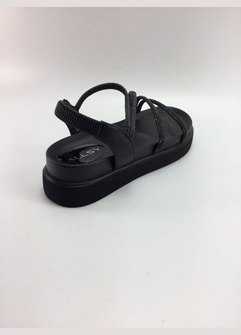 Черные женские босоножки ALLSY без застежки