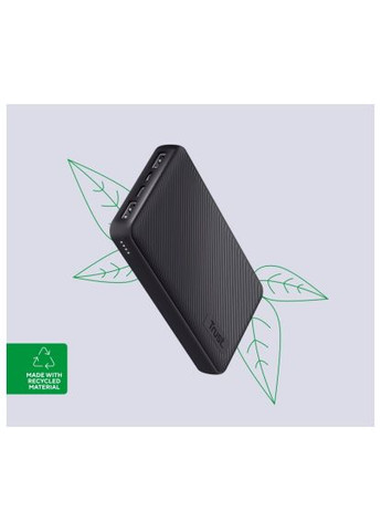 Батарея универсальная 15000mAh Primo ECO, 2хUSB-A/USB-C, 15W, black (24677_TRUST) Trust black, 15W, 2хUSB-A/USB-C, 15000mAh Primo ECO (370017274)