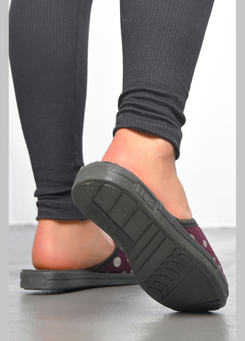 Капці жіночі бордового кольору Let's Shop (303015456)