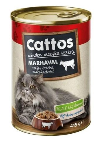 для кошек влажный корм с говядиной Cattos (290851618)