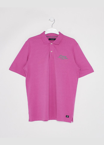 Розовая футболка-поло лето,розовый,jack&jones для мужчин Jack & Jones