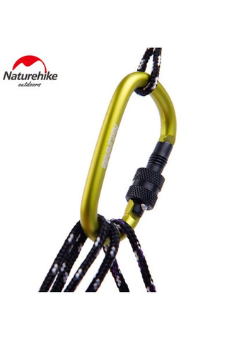 Карабін з муфтою D-type 60 мм NH15A005-H blue Naturehike (285767600)