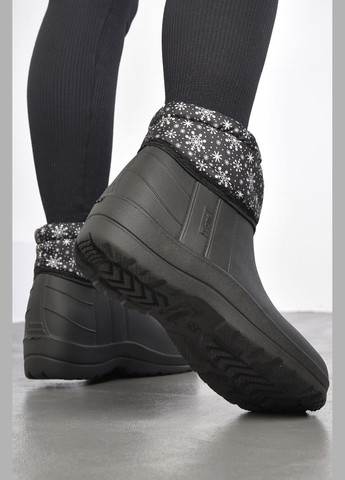 Дутики жіночі на хутрі чорного кольору Let's Shop (300076368)