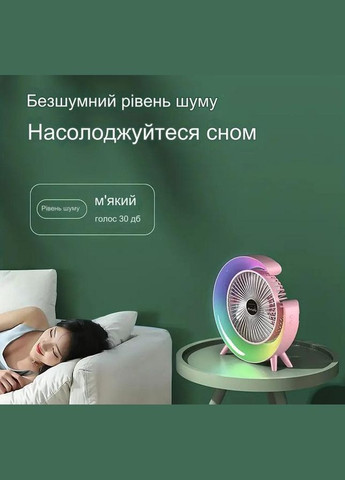Аккумуляторный настольный вентилятор Fan F2 Портативный складная мини USB ветродуйка LED-подсветка Белый No Brand (331183942)