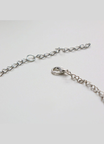 Химерний ланцюжок з трояндами сріблясте кольє з чорними квітами альт унісекс чокер з листочками елегантний готичний ретро стиль No Brand (329892298)