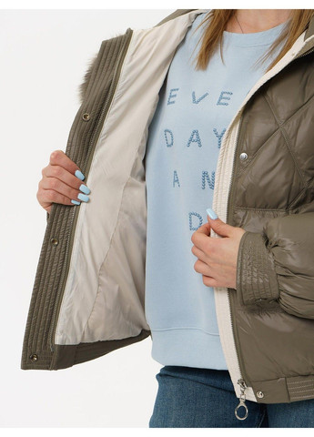 Коричневая зимняя куртка 21 - 04301 Vivilona