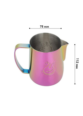 Печь для молока Pink 600 мл молочник для вспенивания молока нержавейка сталь градиент 2 шт. JibbiJug (352011362)