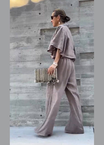 Жіночий костюм вільного крою сорочка та штани MonCher (328913156)