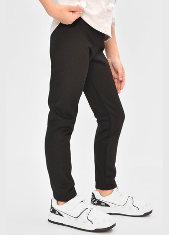 Лосины детские для девочки с начесом черного цвета Let's Shop (333426885)