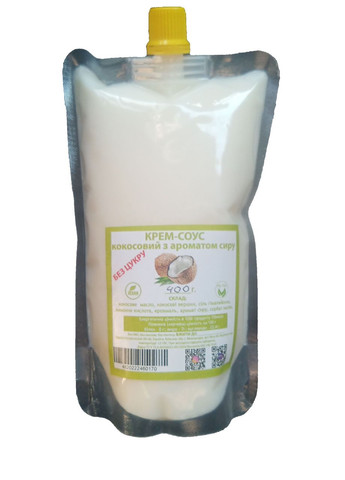 Крем соус кокосовий сирний 100 г, веган, на кокосовому молоці No Brand (322871507)