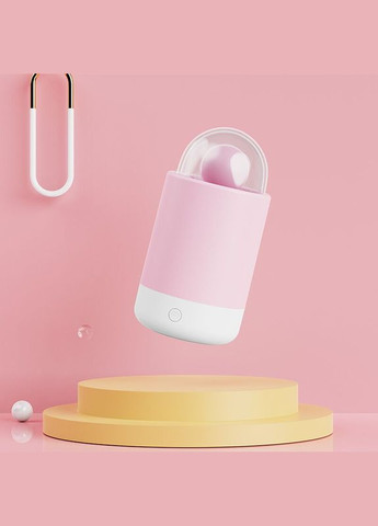 Вібратор-цукерка на паличці Pink Pop, зарядний кейс-нічник, 10 режимів вібрації KisToy (297393856)