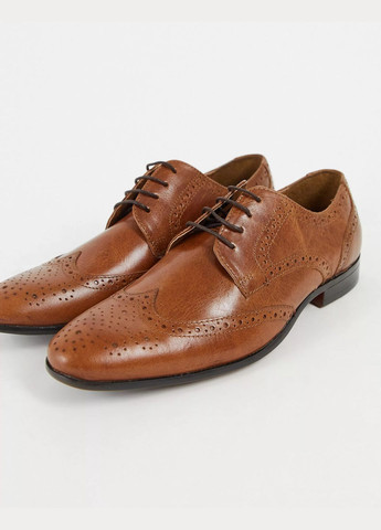 Классические, Праздничные коричневые мужские туфли Topman на шнурках