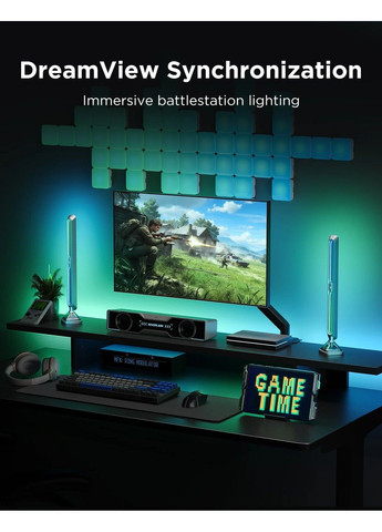 Пиксельный экран H8630 LED Gaming Pixel Light 32x32 Pixels, RGBIC, WI-FI/Bluetooth, серый Govee (371330766)