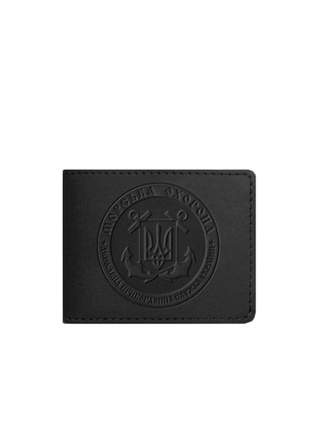 Обкладинка посвідчення Морської охорони, шкіра, дві прозорі кишені, чорна(BB_30003791) No Brand (384675033)