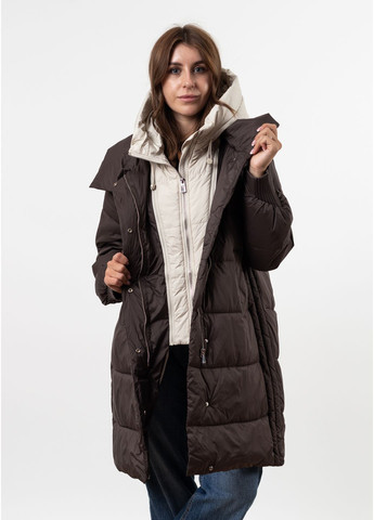 Темно-коричневая куртка (к8641) Vivilona
