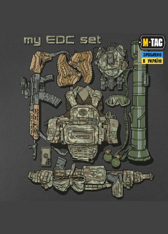 Футболка My EDC Dark Grey (2XL) M-TAC (337142942)