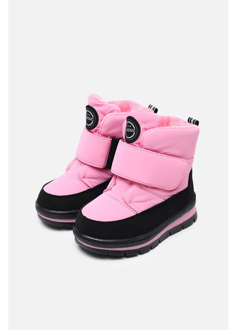 Розовые зимние дутики для девочки цвет розовый цб-00285229 Kimboo