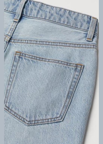 Джинси прямі з розрізами по бокам 0972580 (М-L) 30 Блакитний H&M - (317295349)