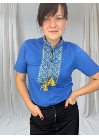 Женская вышитая футболка НоКо - (358931427)