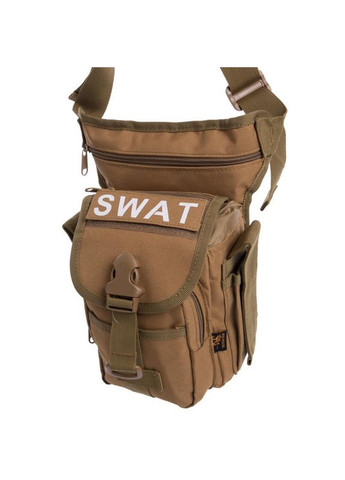 Сумка тактическая на бедро SILVER SWAT (нейлон, оксфорд 900D, р-р 28х27х10см, 7л, Хаки) (TY-229_Хаки) SILVER KNIGHT (361435396)