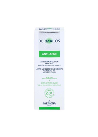 Гель Dermacos Anti-Acne для проблемної шкіри обличчя 15 мл Farmona (280918089)