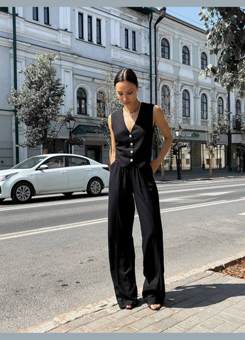 Костюм льон штани та жилетка No Brand (332163344)