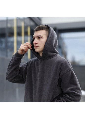 Графітовий зимній теплий та зручний костюм із якісного флісу брючний Vakko