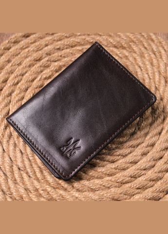 Обкладинка з глянсової шкіри на військовий квиток Тризуб ЗСУ GRANDE PELLE коричнева (sku_16748) No Brand (327820530)