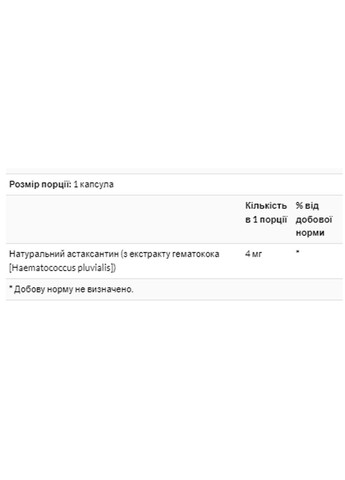 , астаксантин, 4 мг, 60 вегетаріанських капсул Now Foods (364956372)