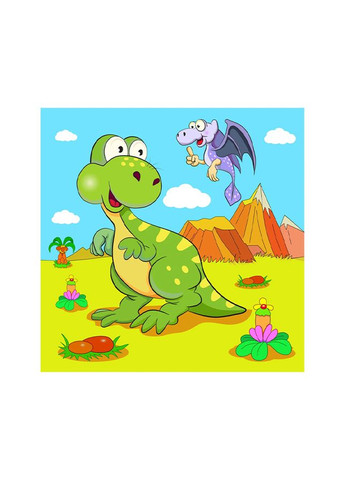 Набор для росписи - Динозавры путешественники цвет разноцветный ЦБ-00244643 Strateg (282818754)