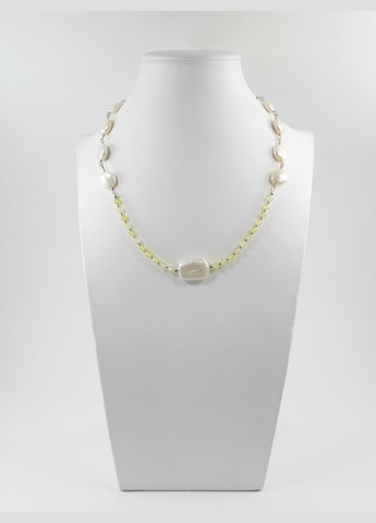 Эксклюзивные бусы "Рококо" Жемчуг барочный, монета, Циркон грань Fursa fashion (322313848)