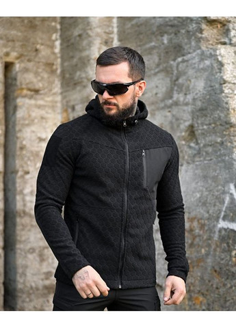 Армійська чоловіча демісезонна флісовка чорна Freedom (361677409)