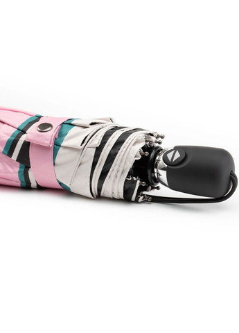 Розовый зонты полный автомат розовый в полоску umb3-007 Krago (316619568)