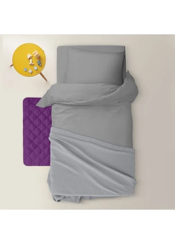 Плед покривало Smoky Waffle Weave 110х140 см Сірий Cosas (376901117)