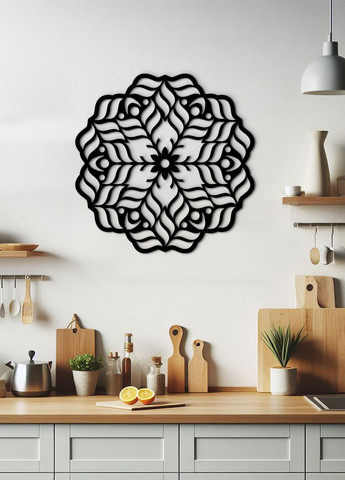 Сучасна картина на стіну, декор в кімнату "Красива мандала", стиль лофт 60х60 см Woodyard (291842822)