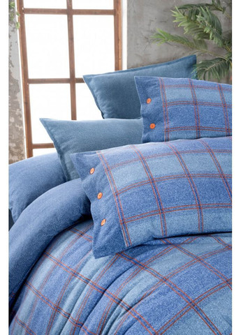 Постельное белье Arves mavi фланель евро Sarev (369503230)