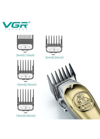 Машинка профессиональная беспроводная для стрижения волос V658 Pro+4 VGR (312486097)