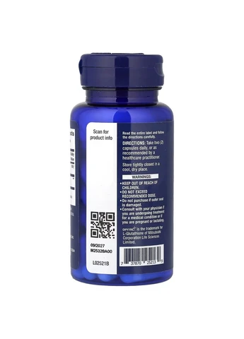 Глутатіон, 500 мг, Glutathione,, 60 вегетаріанських капсул Life Extension (401503982)