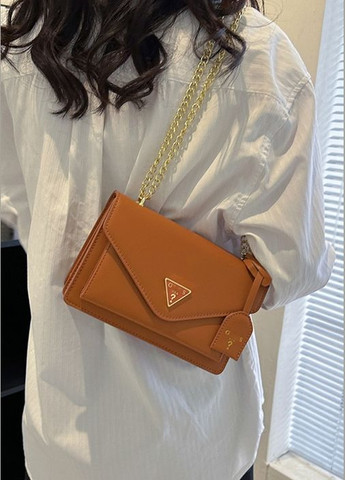 Женская сумка Guess 18091 кросс-боди коричневая No Brand (295263014)