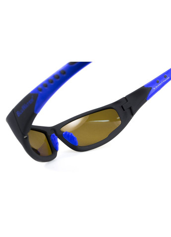 Очки поляризационные Daytona-3 Polarized (brown) коричневые в черно-синей оправе BluWater (370271334)