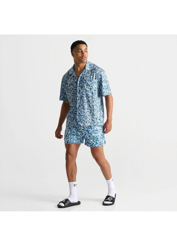 Мужские шорты Essentials Allover Print Poolside Shorts Light Blue Air Jordan (366038949)