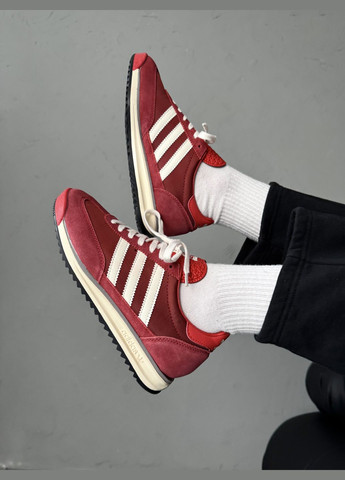 Червоні Осінні кросівки чоловічі і жіночі adidas sl 72 red | адідас сл 72 червоні No Brand