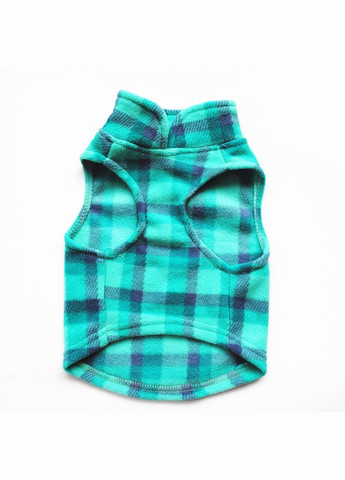Жилетка для собак з кільцем Pet Style "Клітинка" Блакитна L No Brand - (323233073)