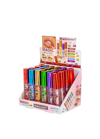 Набір блисків для губ Beauty Model Lipgloss L7062 (6 штук) Magis (367989395)