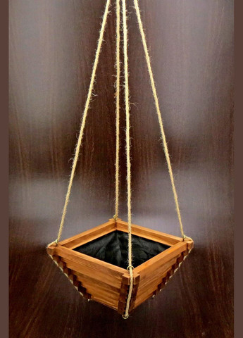 Кашпо з дерева Геранія 32х32 мускат (КАШ-320807) No Brand (328450337)